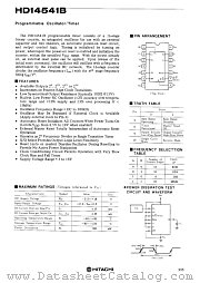 HD14541B datasheet pdf Hitachi Semiconductor