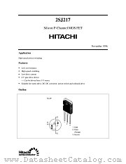 2SJ217 datasheet pdf Hitachi Semiconductor