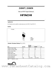 2SB858 datasheet pdf Hitachi Semiconductor