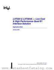 LXT334 & LXT304A datasheet pdf Intel