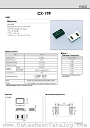 CX-17F datasheet pdf American KSS