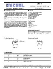 MIC911 datasheet pdf Micrel Semiconductor