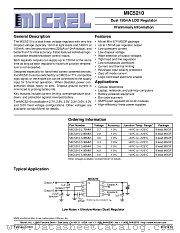 MIC5210 datasheet pdf Micrel Semiconductor