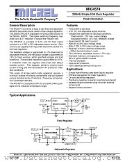 MIC4574 datasheet pdf Micrel Semiconductor