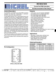 MIC3832/3833 datasheet pdf Micrel Semiconductor