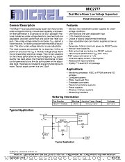 MIC2777 datasheet pdf Micrel Semiconductor