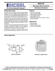 MIC2142 datasheet pdf Micrel Semiconductor