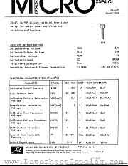 2SA673 datasheet pdf Micro Electronics