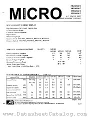 MU1401C datasheet pdf Micro Electronics