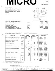 2N5831 datasheet pdf Micro Electronics
