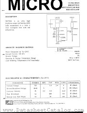 MS73DA datasheet pdf Micro Electronics
