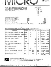 BF224 datasheet pdf Micro Electronics