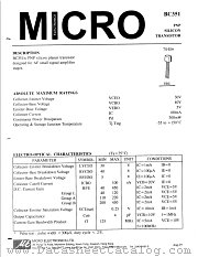 BC351 datasheet pdf Micro Electronics