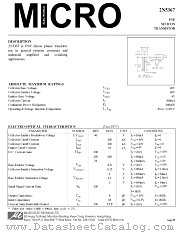 2N5367 datasheet pdf Micro Electronics