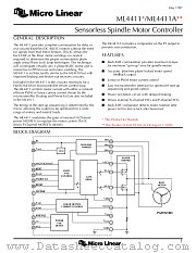 ML4411 datasheet pdf Micro Linear