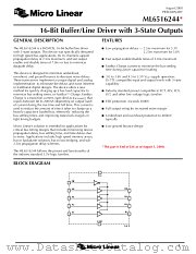 ML6516244 datasheet pdf Micro Linear