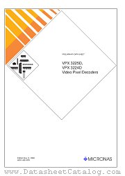 VPX3225D datasheet pdf Micronas