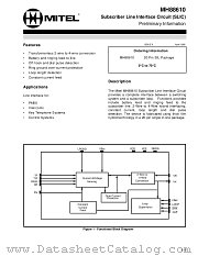 MH88610 datasheet pdf Mitel Semiconductor