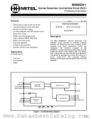 MH88520-1 datasheet pdf Mitel Semiconductor