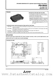 PS12032 datasheet pdf Mitsubishi Electric Corporation