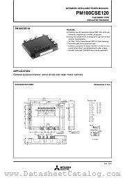 PM100CSE120 datasheet pdf Mitsubishi Electric Corporation