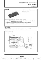 PS21254-E datasheet pdf Mitsubishi Electric Corporation