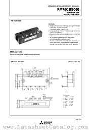 PM75CBS060 datasheet pdf Mitsubishi Electric Corporation