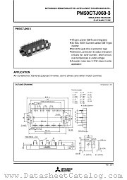 PM50CTJ060-3 datasheet pdf Mitsubishi Electric Corporation