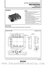 PM75RSD060 datasheet pdf Mitsubishi Electric Corporation
