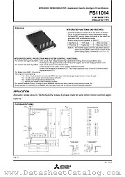 PS11014 datasheet pdf Mitsubishi Electric Corporation