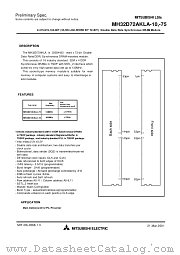 MH32D72AKLA-10 datasheet pdf Mitsubishi Electric Corporation