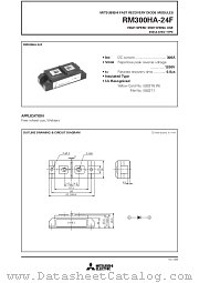 RM300HA-24F datasheet pdf Mitsubishi Electric Corporation