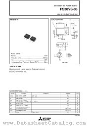 FS30VS-06 datasheet pdf Mitsubishi Electric Corporation