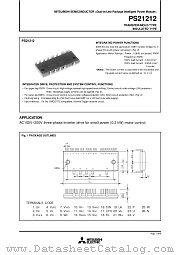 PS21212 datasheet pdf Mitsubishi Electric Corporation