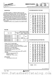 M5M51R16AWG-15L datasheet pdf Mitsubishi Electric Corporation
