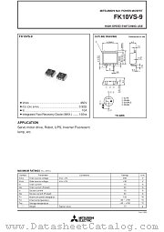 FK10VS-9 datasheet pdf Mitsubishi Electric Corporation