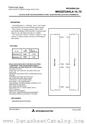 MH32D72AKLA-75 datasheet pdf Mitsubishi Electric Corporation