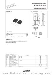 FX50SMJ-03 datasheet pdf Mitsubishi Electric Corporation