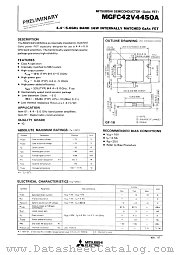 MGFC42V4450A datasheet pdf Mitsubishi Electric Corporation