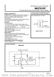 M62781GP datasheet pdf Mitsubishi Electric Corporation