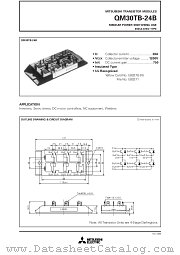 QM30TB-24B datasheet pdf Mitsubishi Electric Corporation