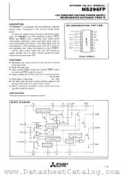 M5296FP datasheet pdf Mitsubishi Electric Corporation