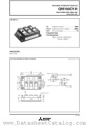 QM100CY-H datasheet pdf Mitsubishi Electric Corporation