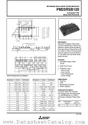 PM25RSB120 datasheet pdf Mitsubishi Electric Corporation