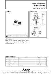 FS3UM-14A datasheet pdf Mitsubishi Electric Corporation