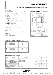 MGFX39V0717 datasheet pdf Mitsubishi Electric Corporation