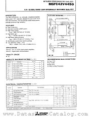 MGFC42V4450 datasheet pdf Mitsubishi Electric Corporation