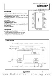 M62363FP datasheet pdf Mitsubishi Electric Corporation