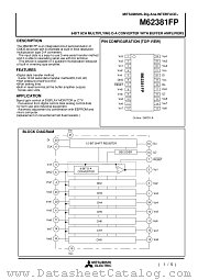 M62381FP datasheet pdf Mitsubishi Electric Corporation