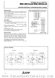 M51952A datasheet pdf Mitsubishi Electric Corporation